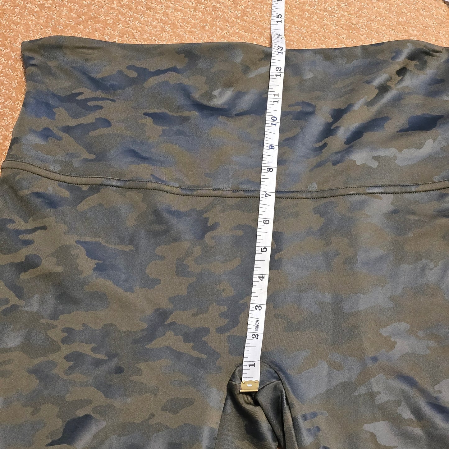 SPANX Faux Leather Camo Leggings - Size 3X