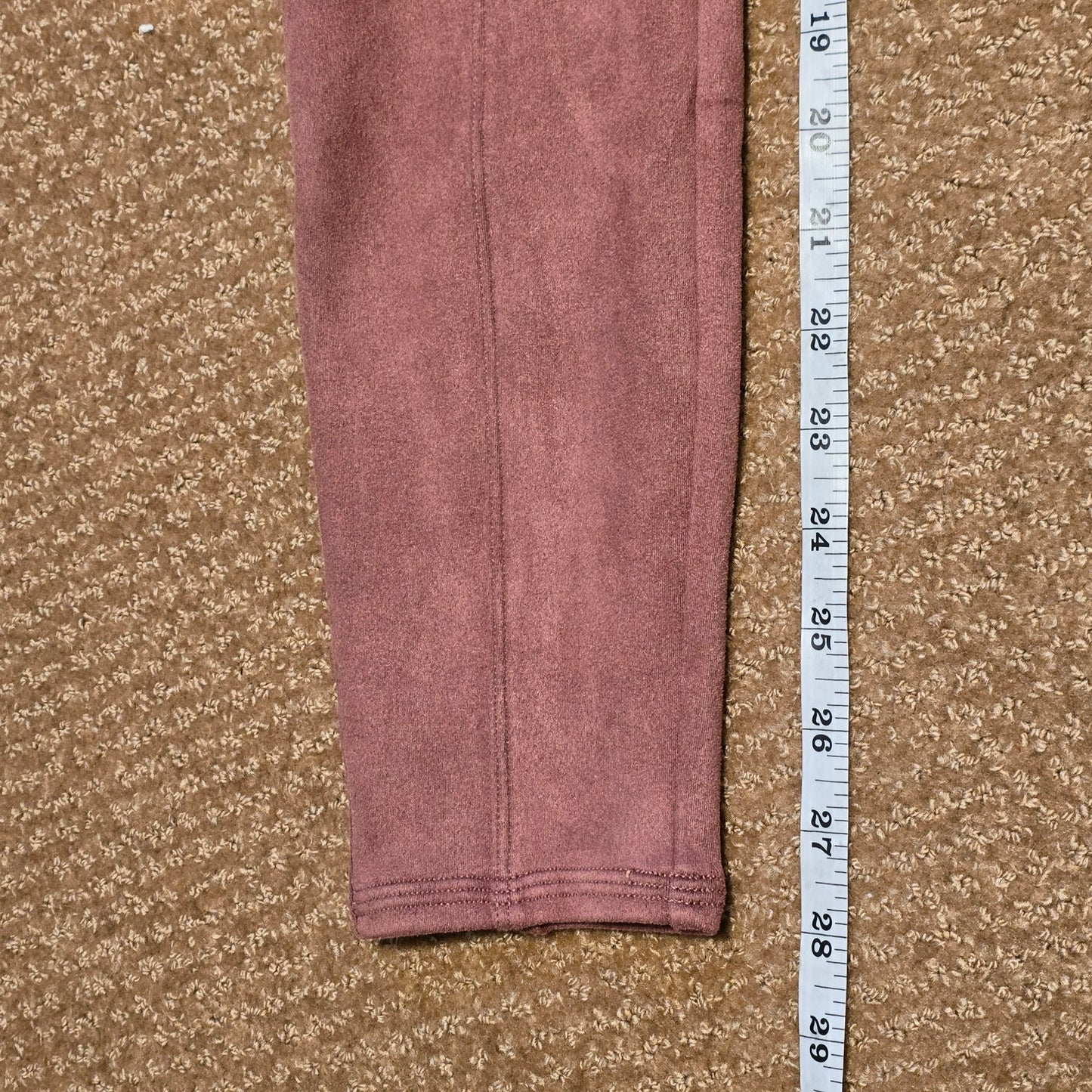 SPANX Faux Suede Leggings in Dusty Rose - Size Small