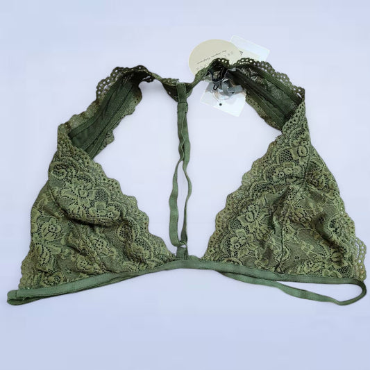 Dress Forum Green Lace Bralette - Size Medium