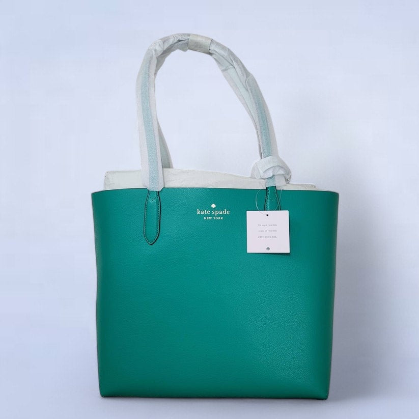 Kate Spade Ava Reversible Tote in Fig Leaf