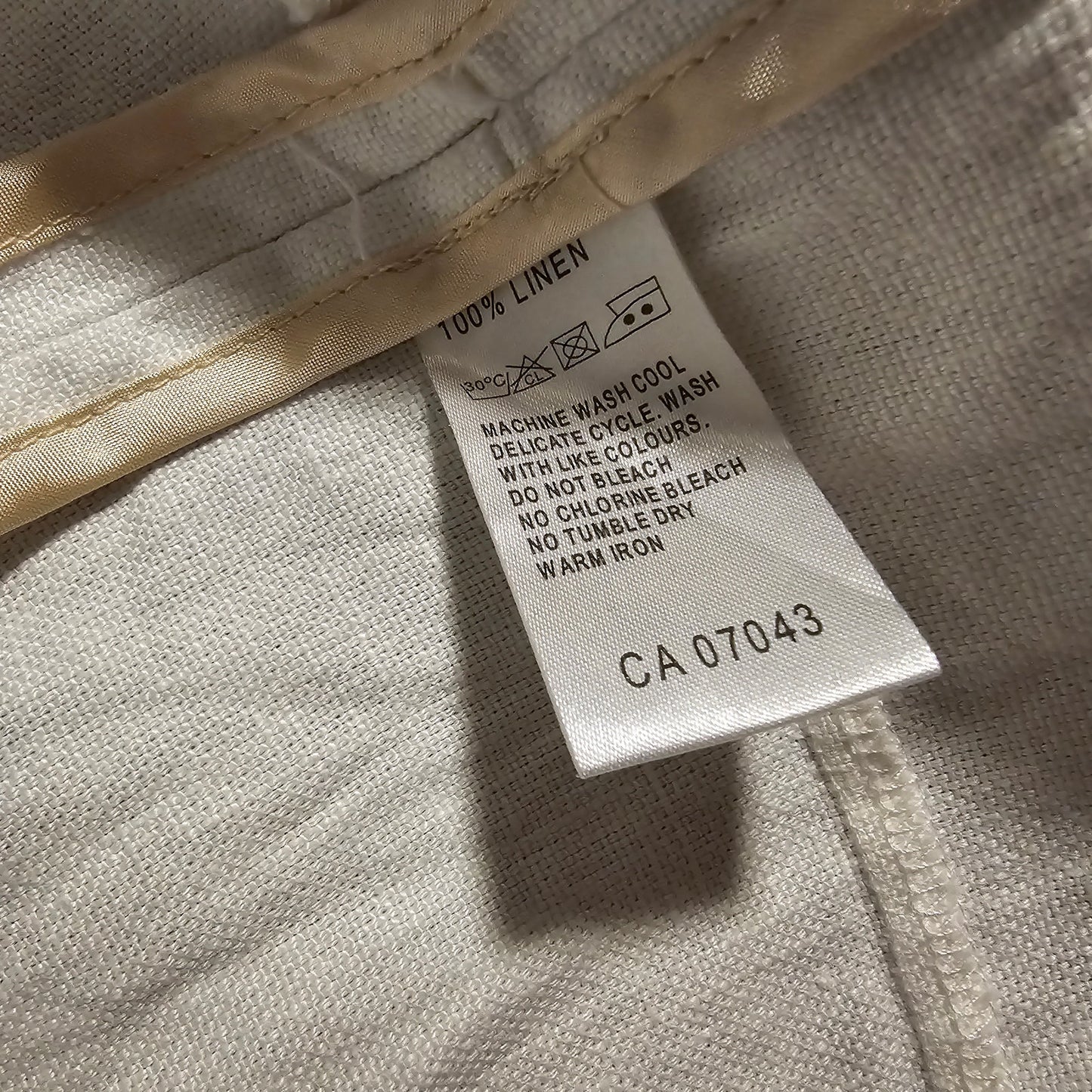 Malvin Hamburg Germany I Love Linen, 100% Linen Light Jacket - Size Large