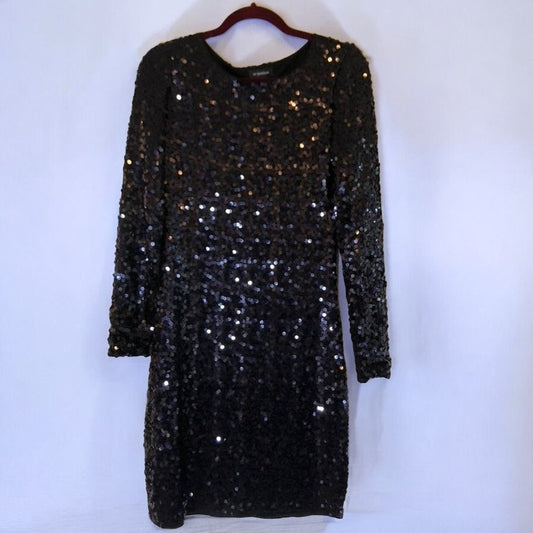 Le Chateau Sequin Jersey Mini Dress - Size Medium