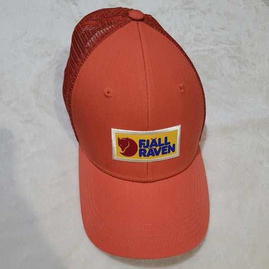 Fjallraven Vardag Langtradarkeps Orange Baseball Cap - Size Small / Medium