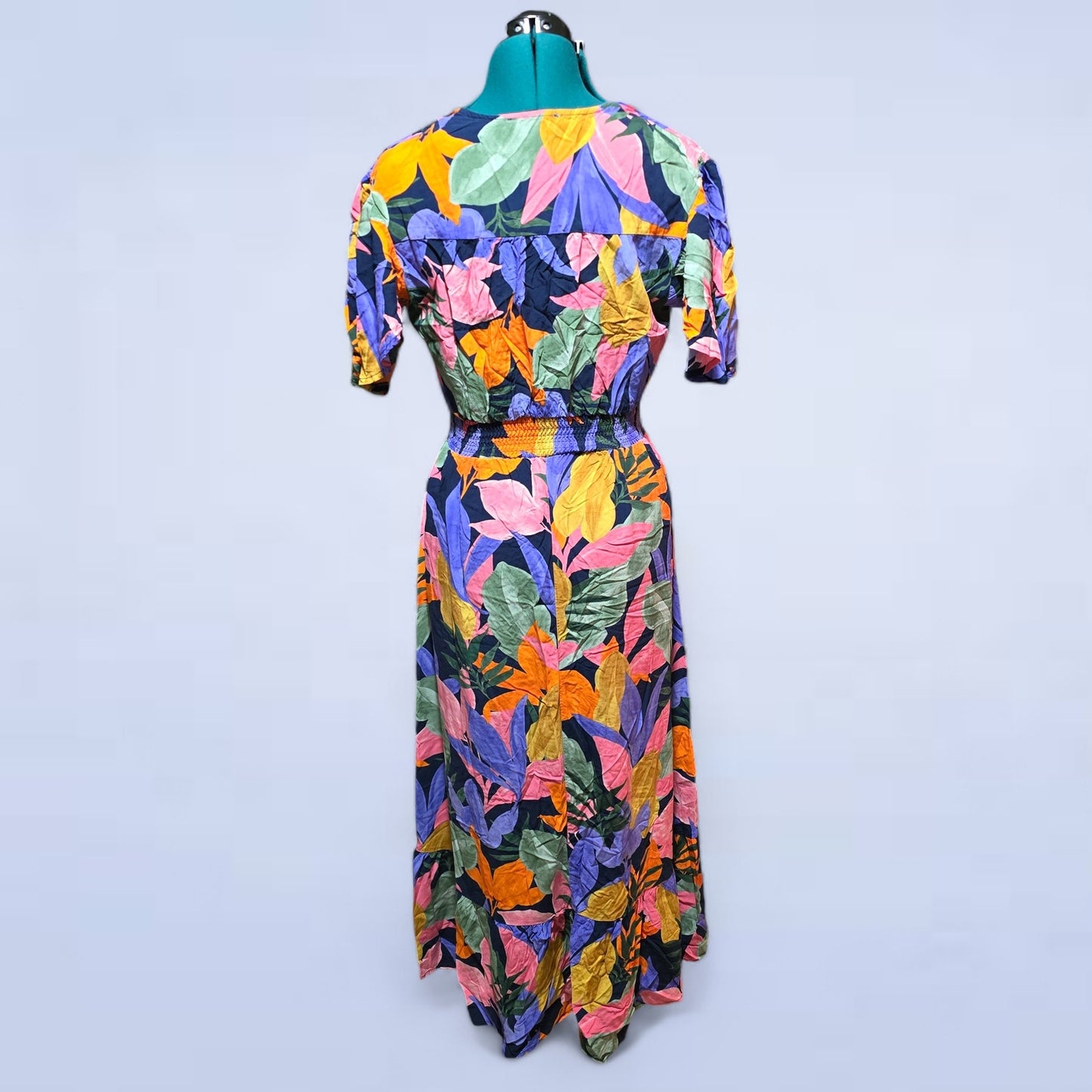 Anthropologie Abel the Label Tropical Asymmetrical Dress - Size Medium