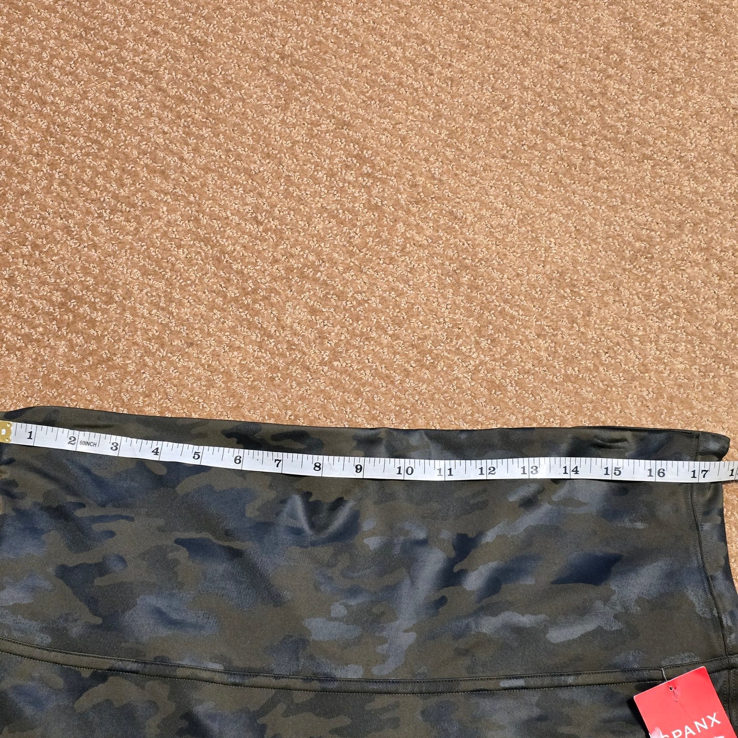 SPANX Faux Leather Camo Leggings - Size 3X