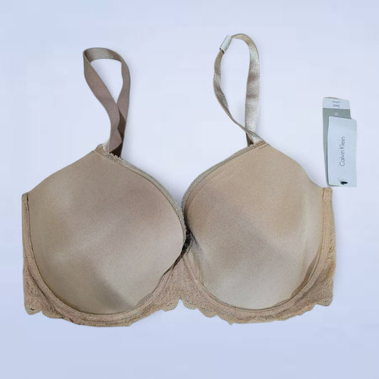 Calvin Klein Demi Lift Multiway Beige Bra - Size 36DDD