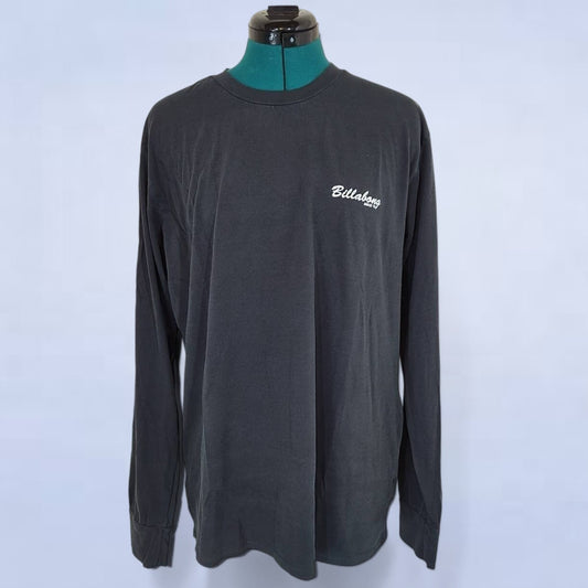 Billabong Line Up Black Long Sleeve Tee - Size Large