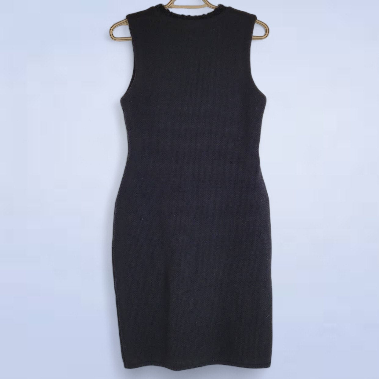 1 by O'2nd Black Wool Pencil Dress - Size Medium