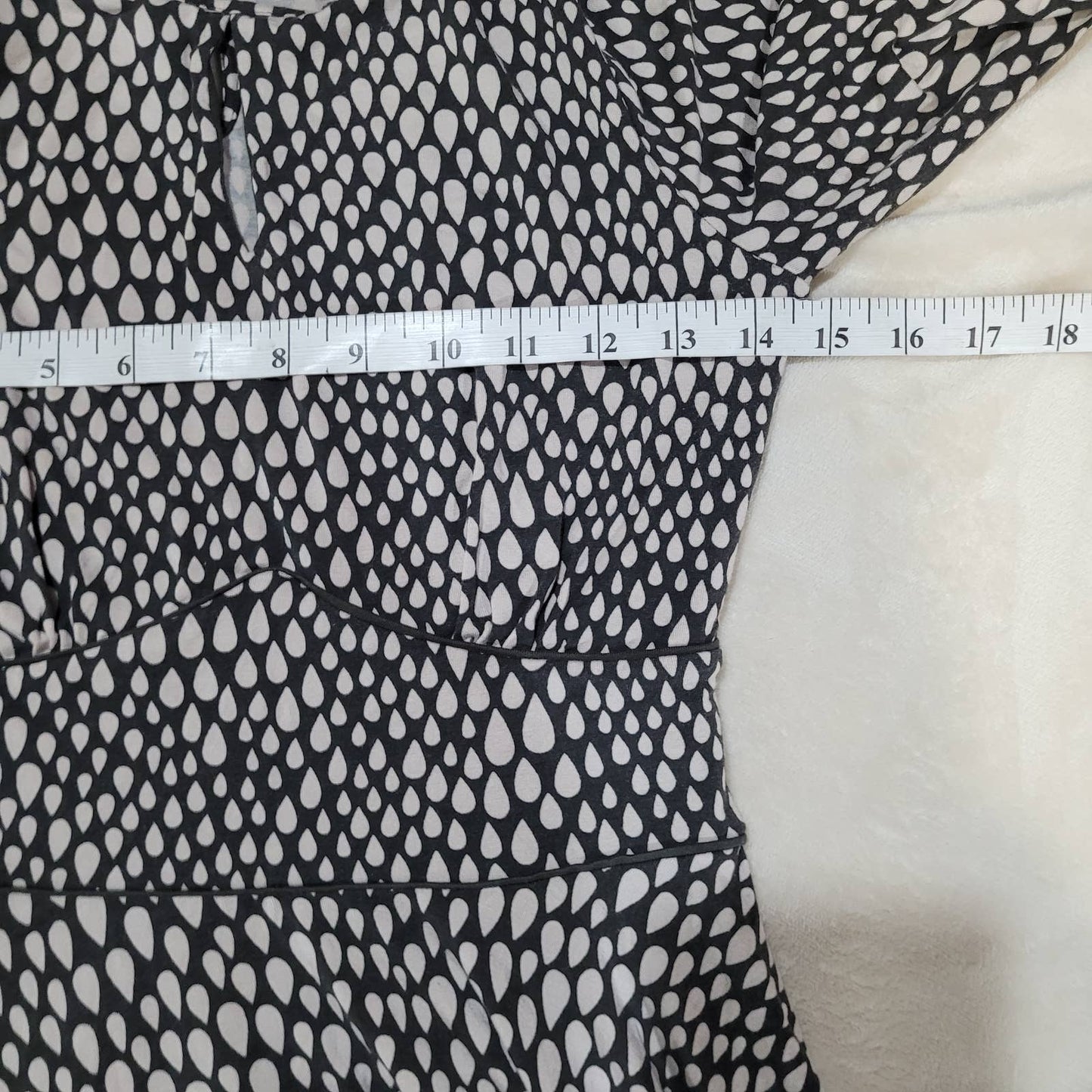 Boden Long Sleeve Marilyn Keyhole A-Line Dress - Size Small