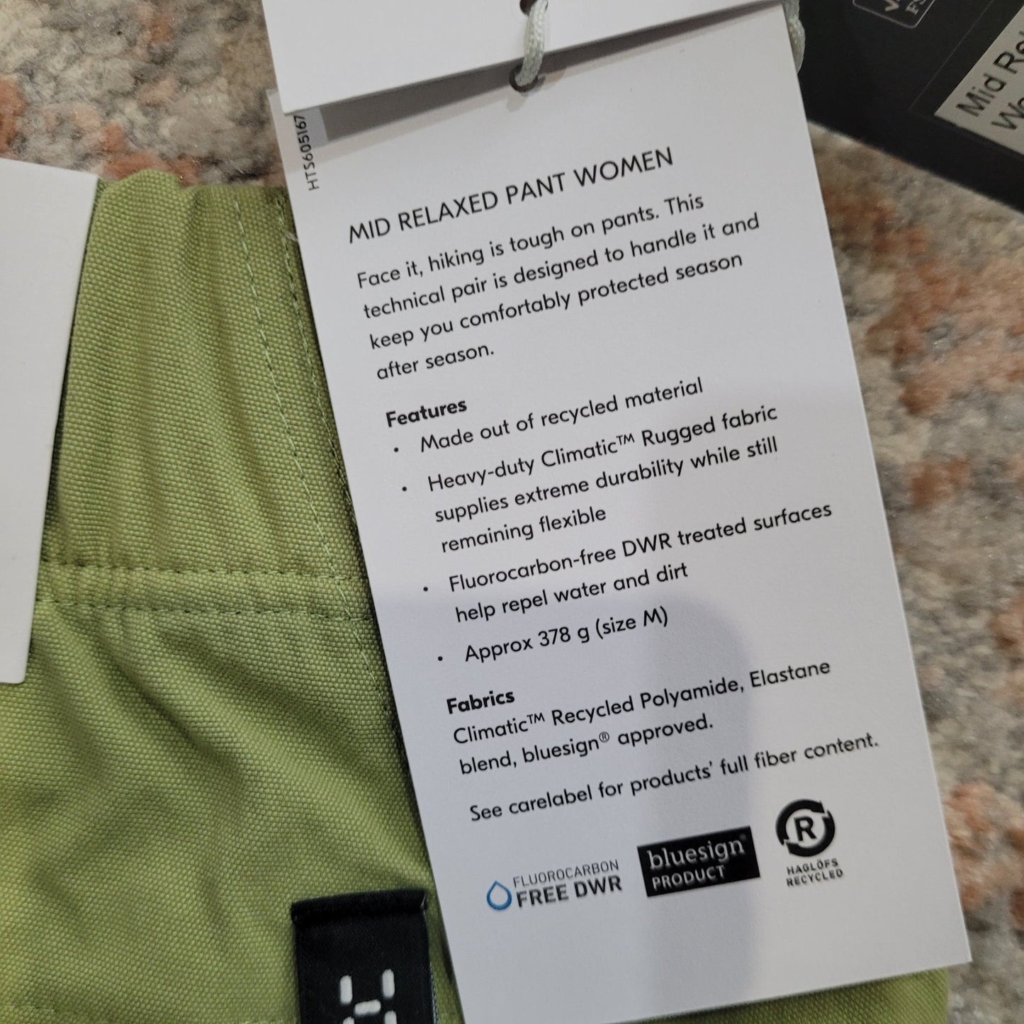 Haglöfs Mid Relaxed Pant - Size 42