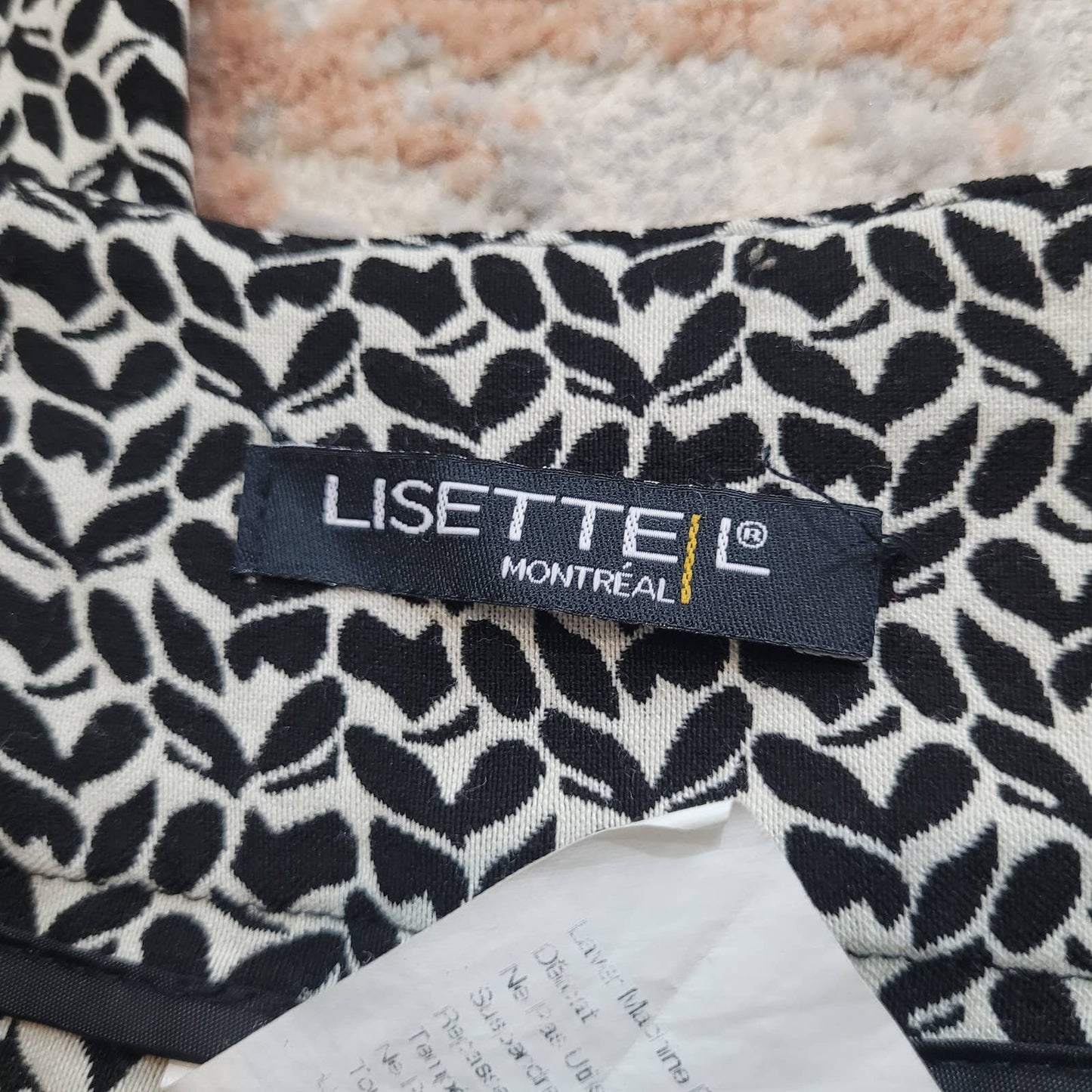Lisette Black and White Skinny Pants - Size 6
