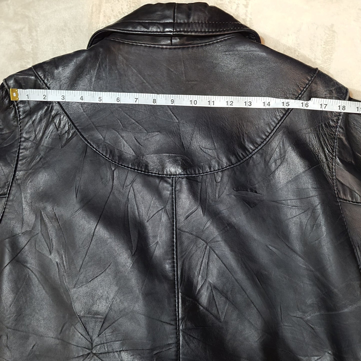 Vintage 1980s Valentino Pelle Black Leather Jacket - Size Medium