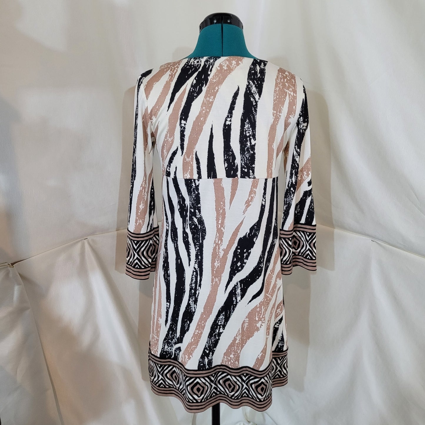 Diane Von Furstenberg Vintage Laetitia Silk Dress Animal Print in Neutral Tones