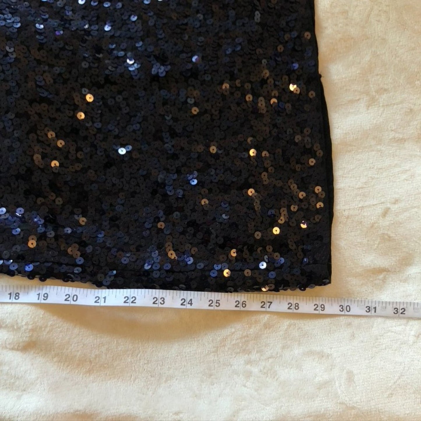 Le Chateau Sequin Jersey Mini Dress - Size Small