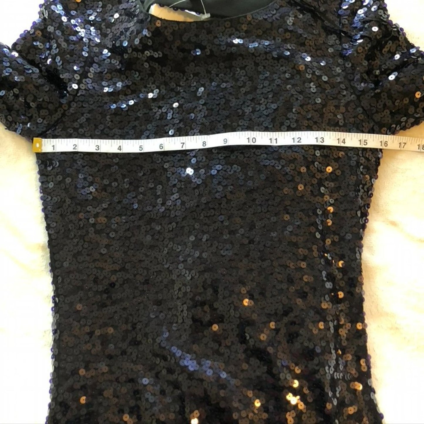 Le Chateau Sequin Jersey Mini Dress - Size Small