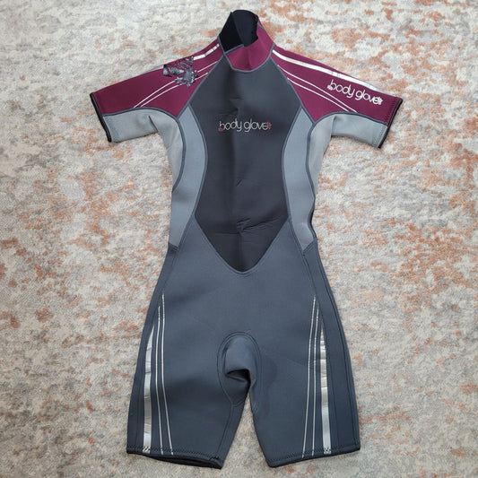 Body Glove Gray and Dark Pink Wetsuit - Size 7 /8