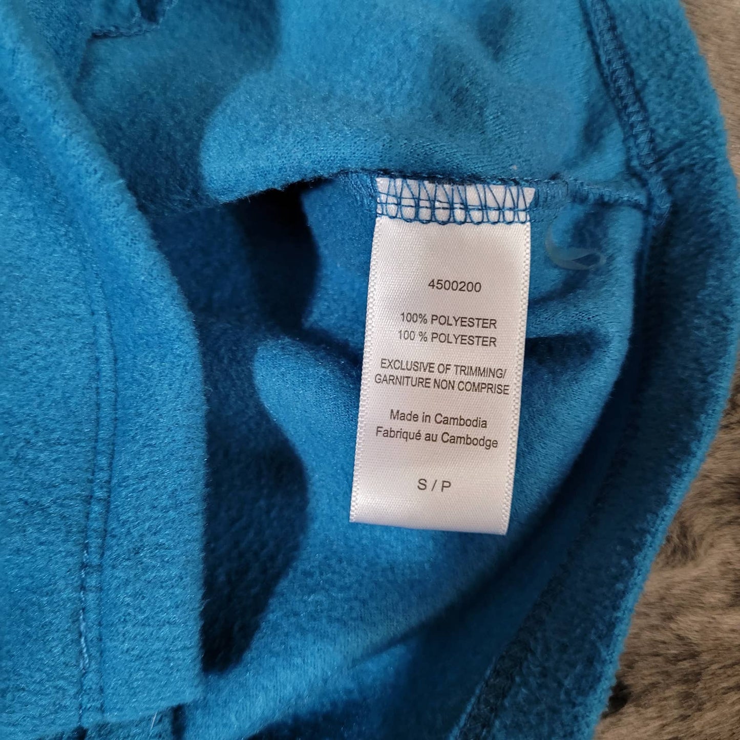 Carole Hochman Blue Fleece Zip Up Sweater - Size Small