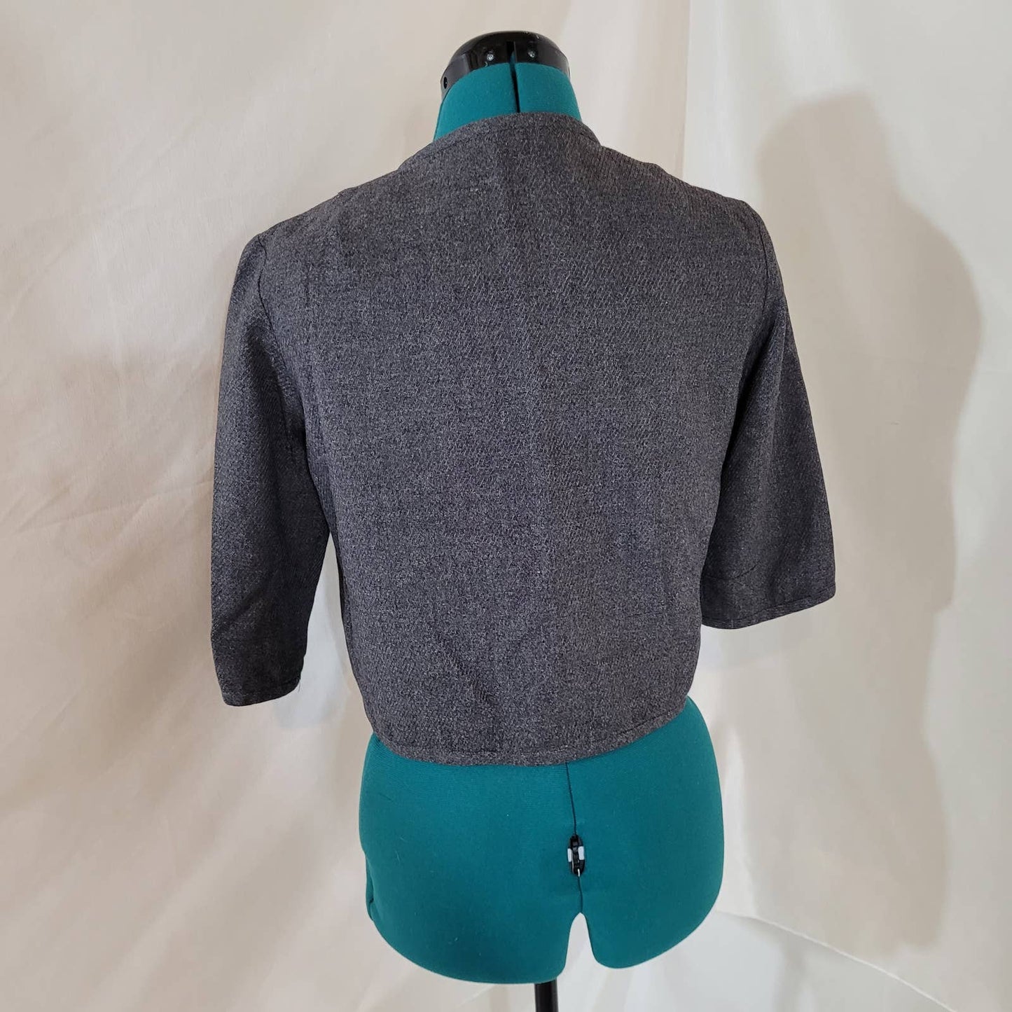 Vintage 50s 60s Jack Liebman Gray Wool Cropped Blazer - Medium, Mad Men Vibes