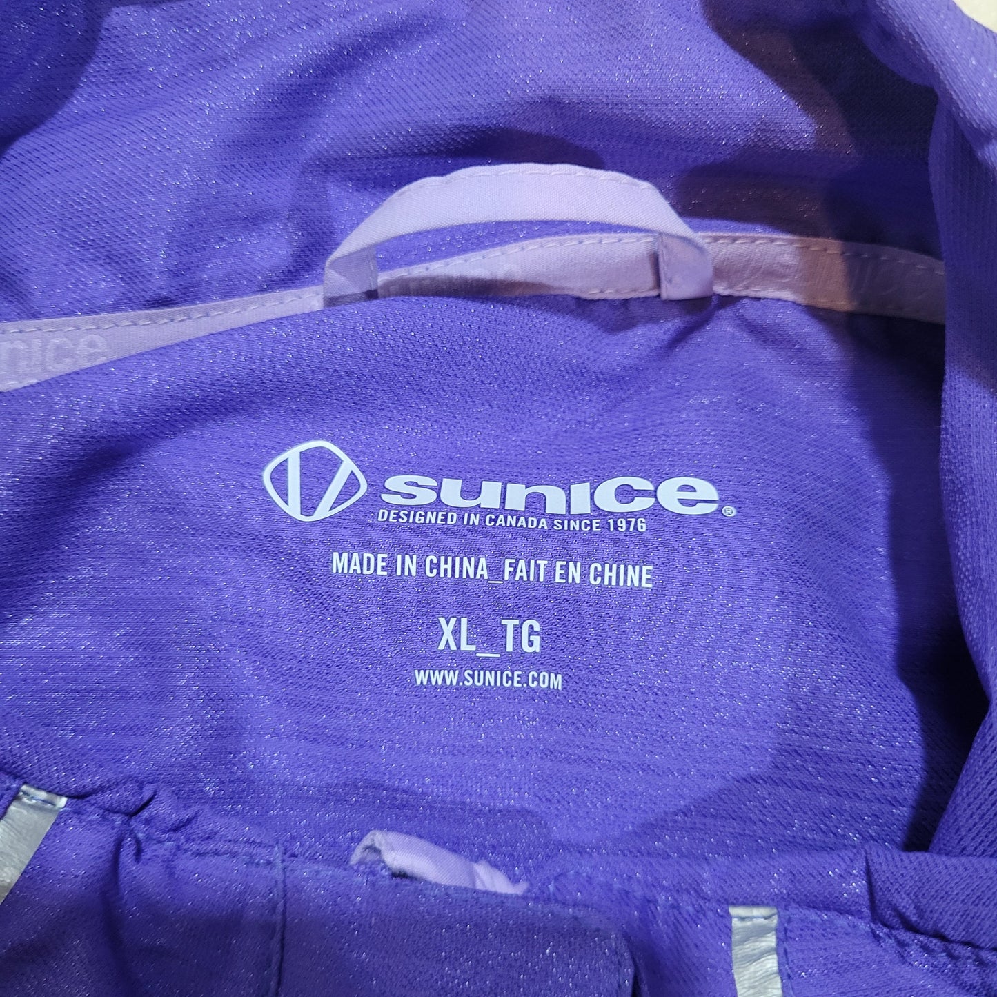 Sunice Elan Zephal Jacket Purple Large Waterproof Breathable - Size Extra Large