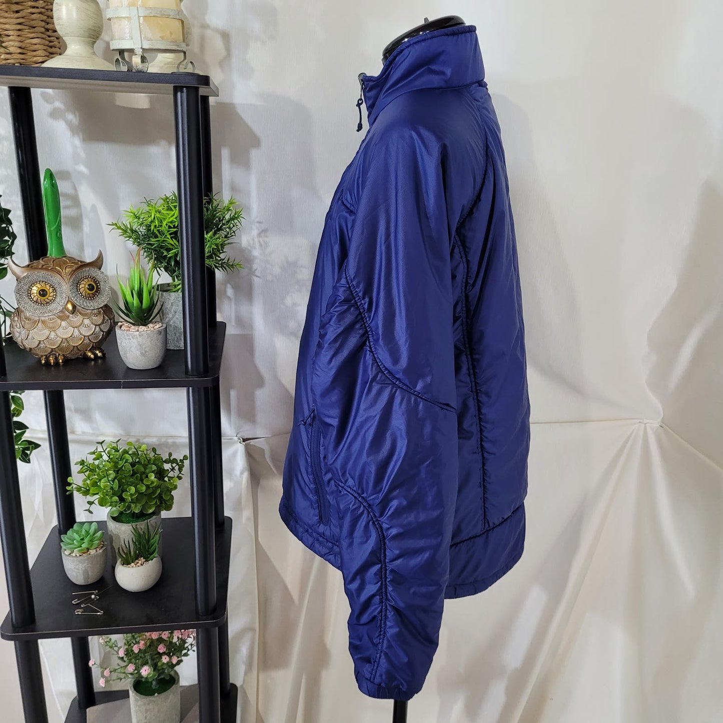 L.L. Bean Blue Puffer Primaloft Coat Jacket - Size Large