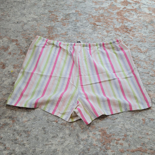 Striped PJ Lounge Shorts - Size Large