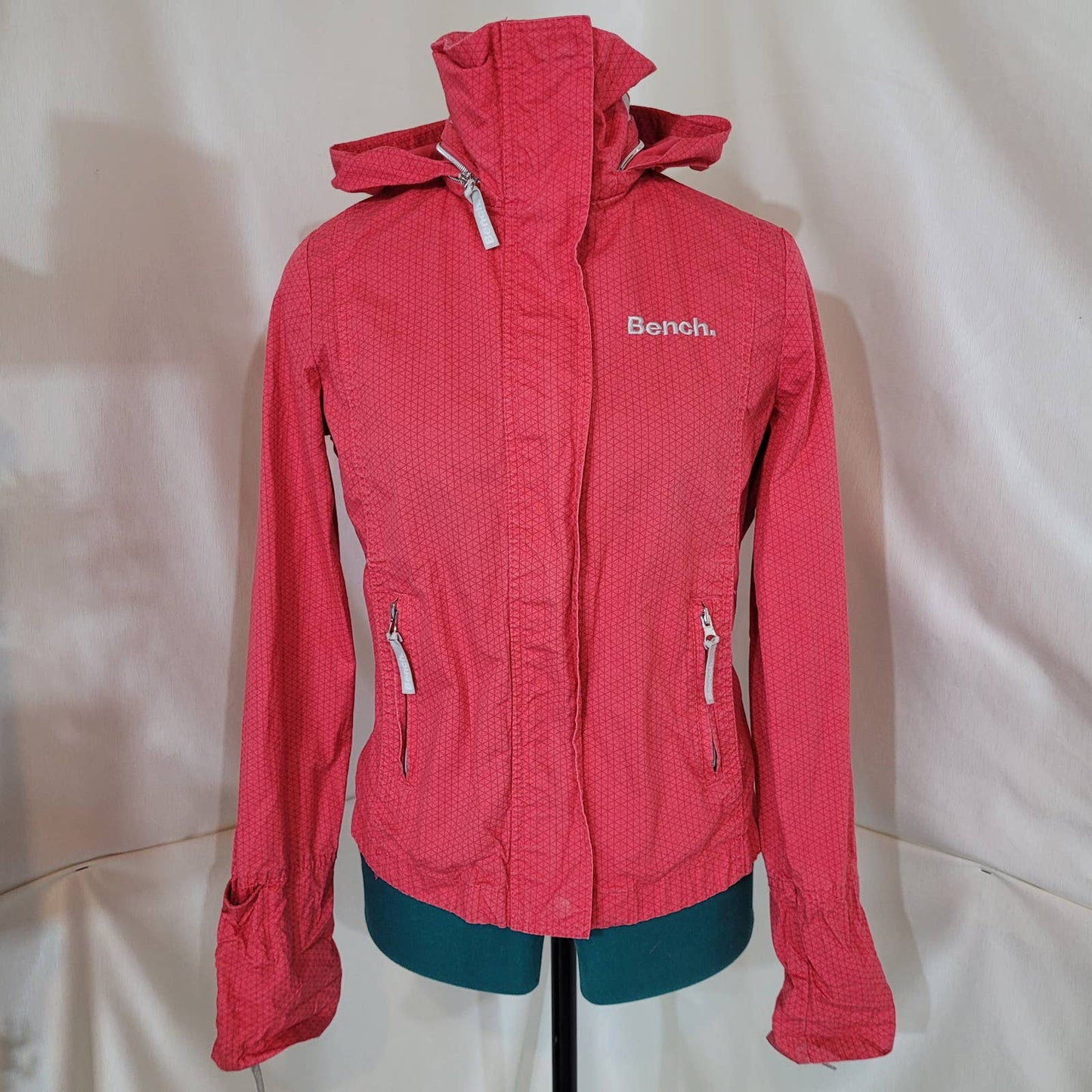 Bench Pink Zip Up Lightweight Jacket - Size Medium