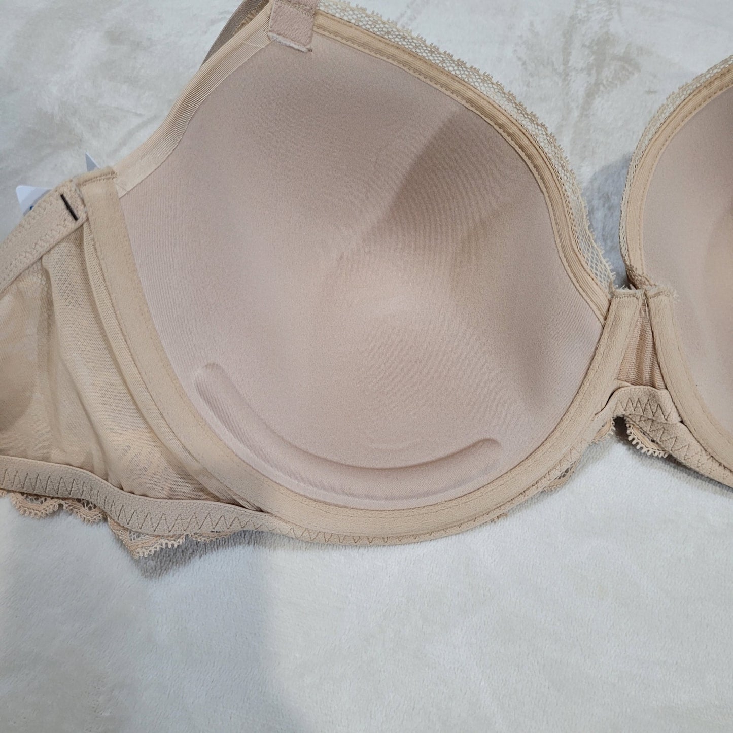 Calvin Klein Demi Lift Multiway Beige Bra - Size 36DDD