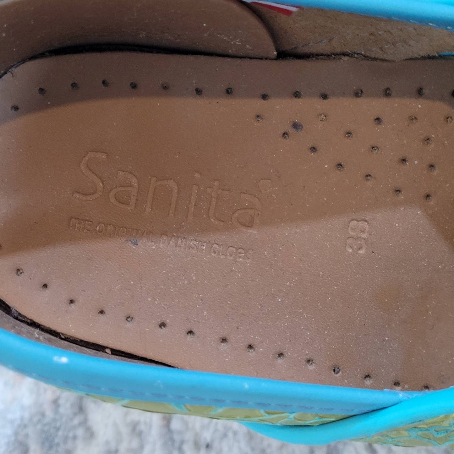 Sanita Logo Sanita Women's Professional Janis Green Leather Clogs - Size 7
