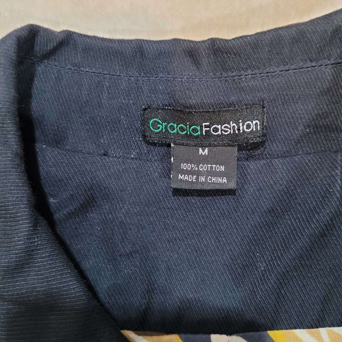 Garcia Fashion Cotton Twill Navy Trench Peacoat - Size Medium