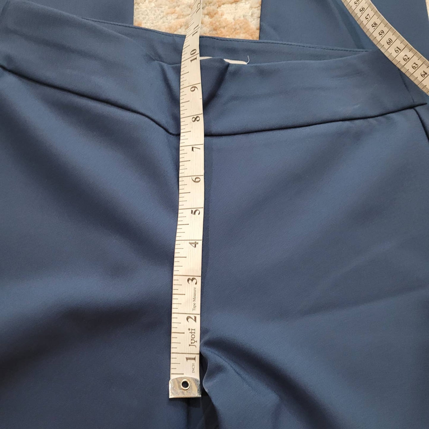 Katherine Barclay Montreal Blue Cropped Dress Pants - Size 4