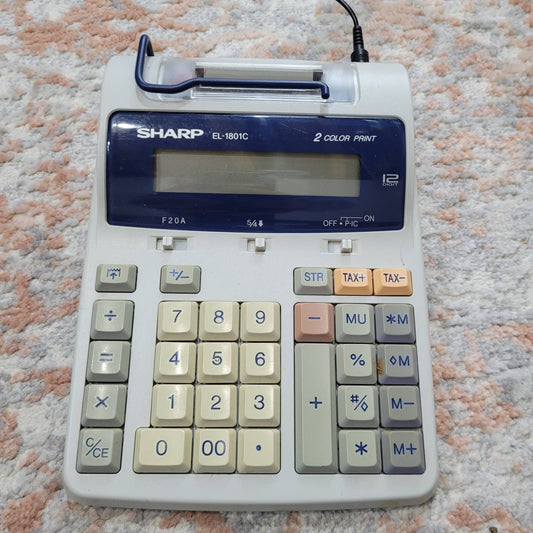 Sharp EL-1801C Calculator - Tested, Working