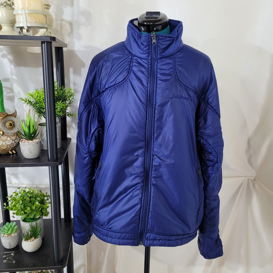 L.L. Bean Blue Puffer Primaloft Coat Jacket - Size Large