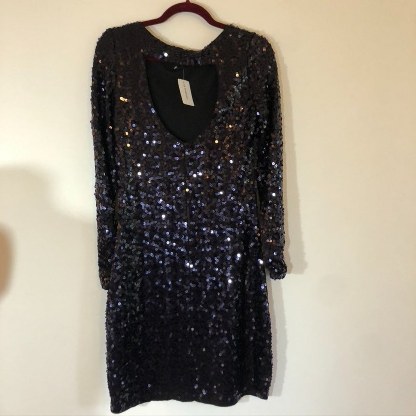 Le Chateau Sequin Jersey Mini Dress - Size Small