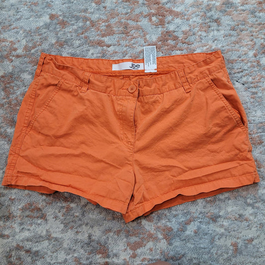 Joe Orange Cotton Shorts - Size 14