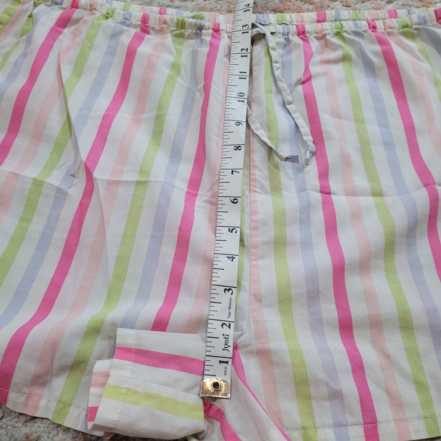 Striped PJ Lounge Shorts - Size Large