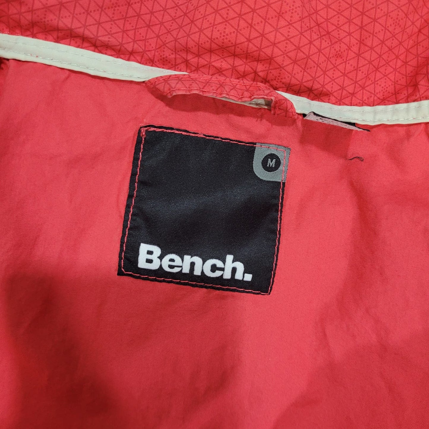 Bench Pink Zip Up Lightweight Jacket - Size Medium