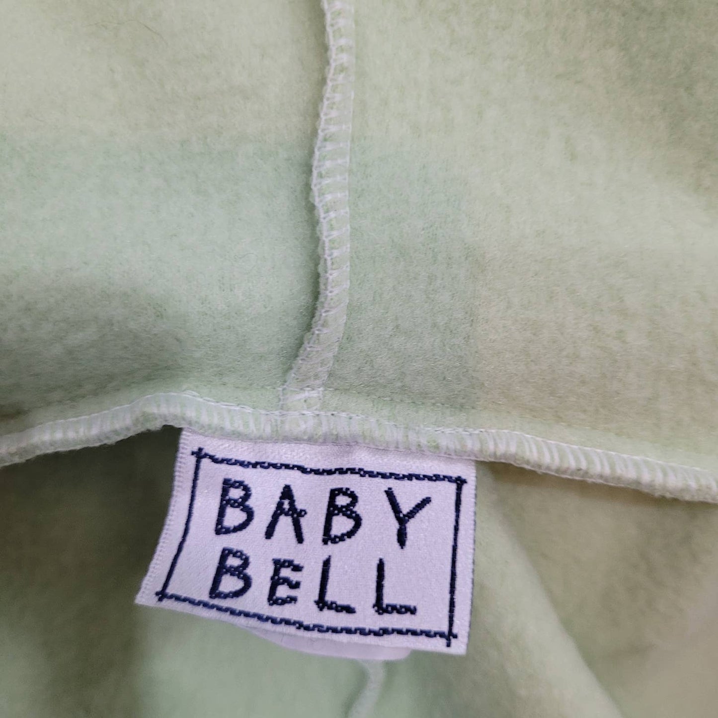 Baby Bell Green Fleece Jumpsuit with Puppy Design - Size 18M