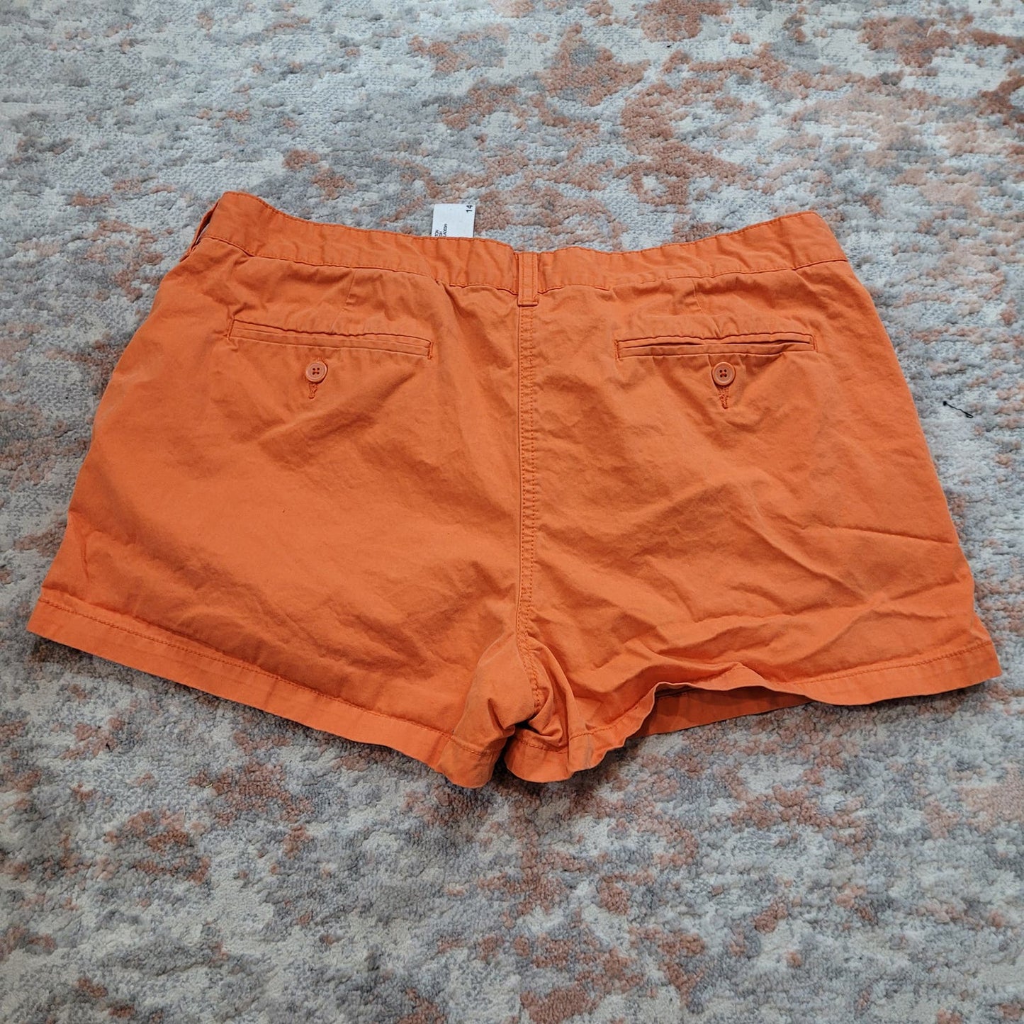 Joe Orange Cotton Shorts - Size 14