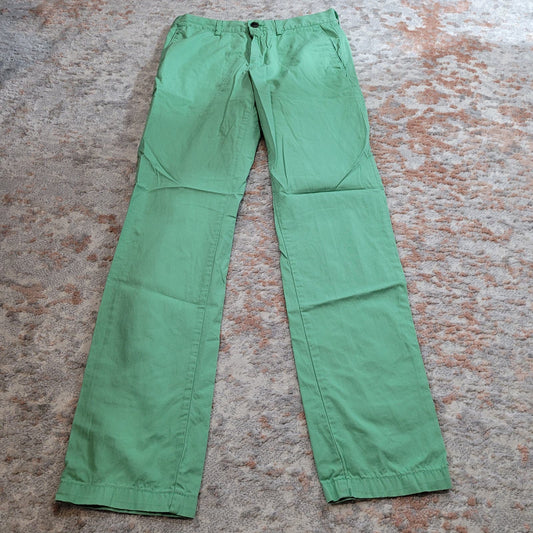 Club Monaco Davis Slim Fit Green Chino Pants - Size 28