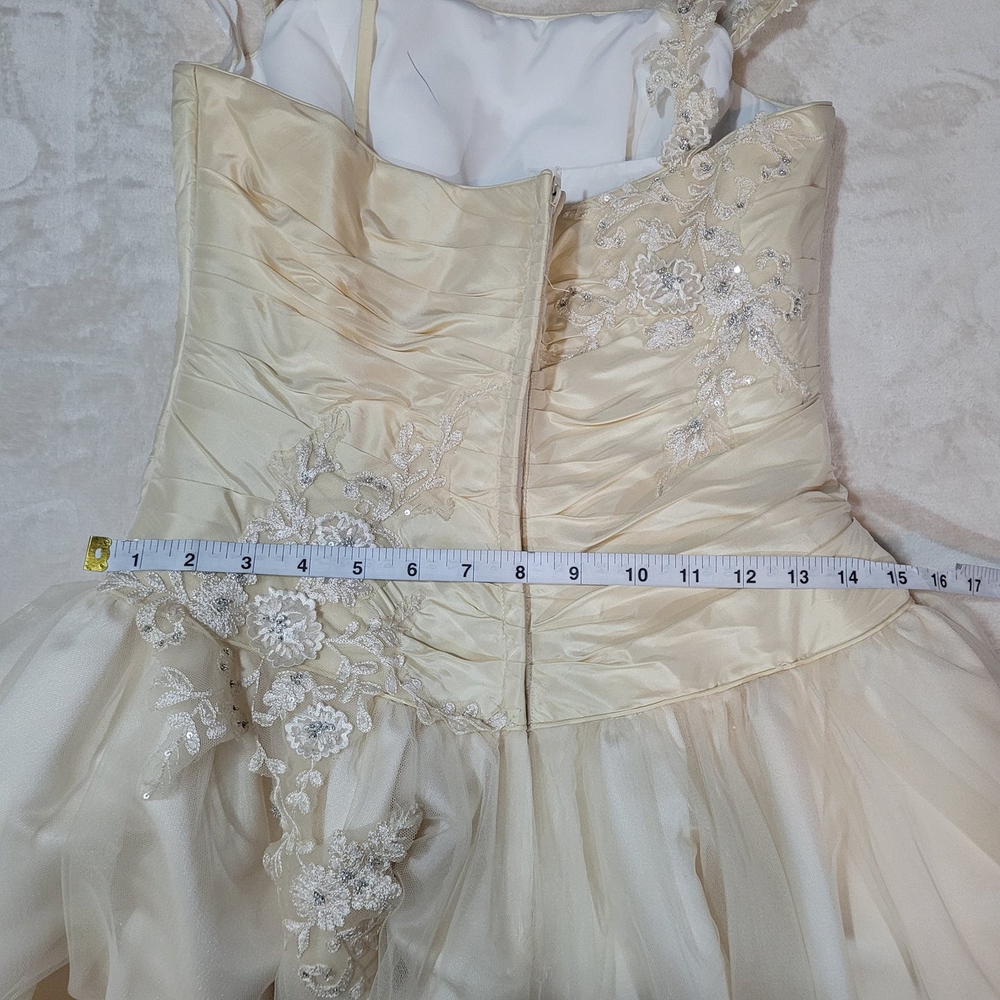 Mon Cheri Wedding Dress in Antique Gold - Size 4