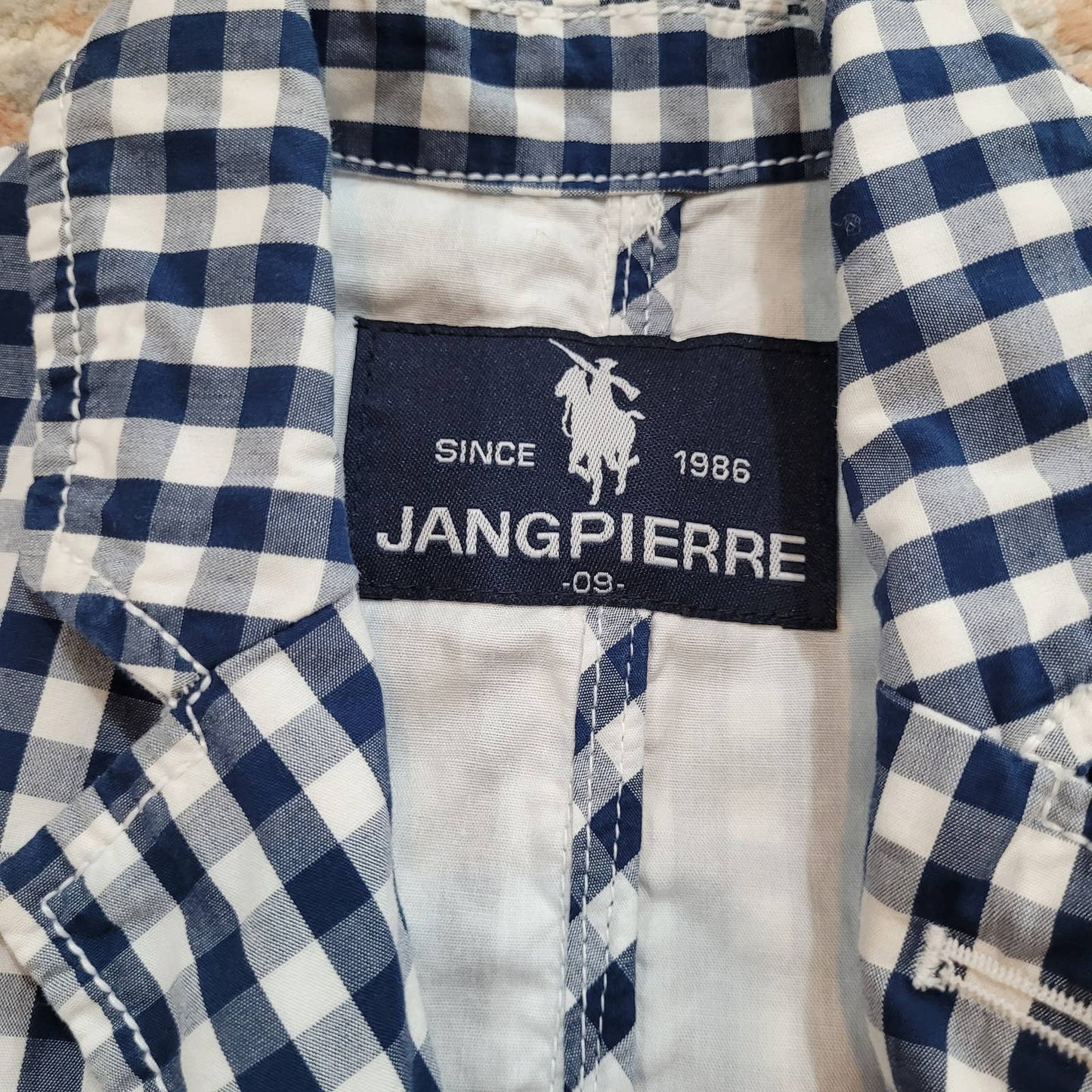 Jangpierre Blue Plaid Blazer - Size 9