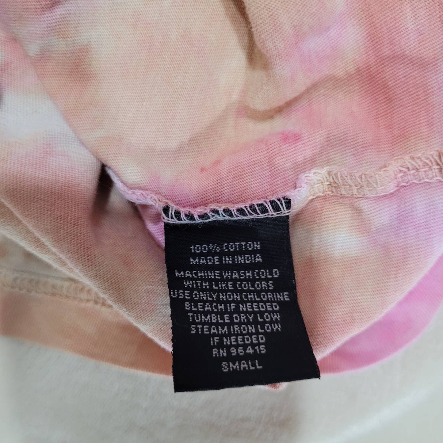 Super Massive Shop Pink and Orange Tie Dye Shirt - Men's Small, Women's Medium