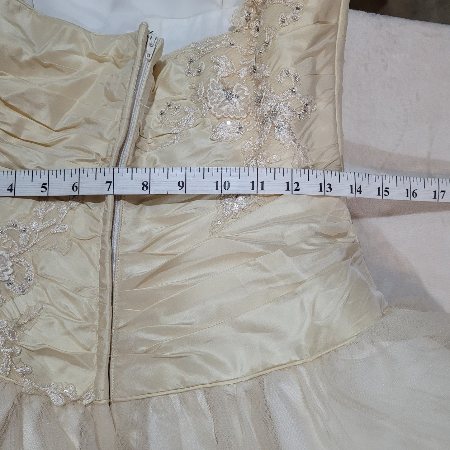 Mon Cheri Wedding Dress in Antique Gold - Size 4