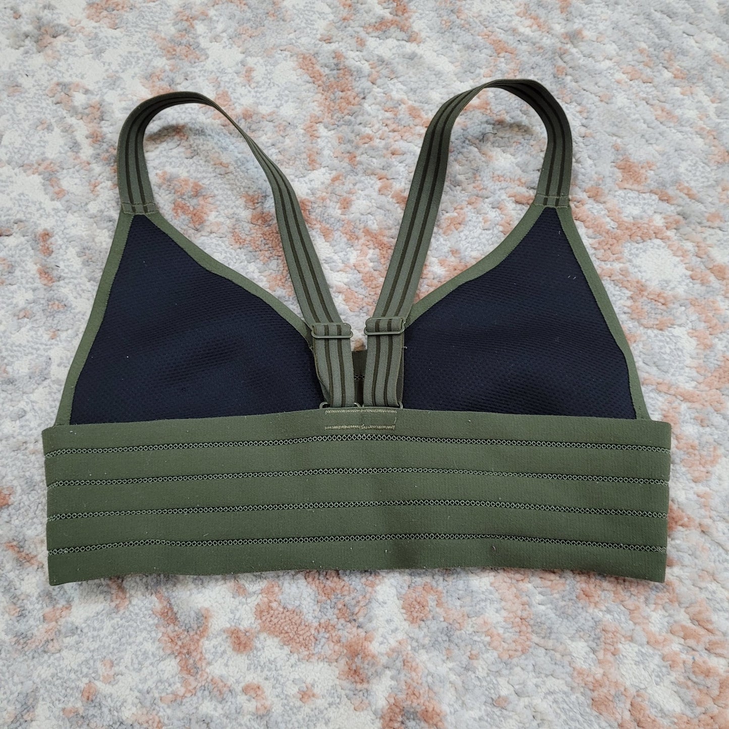 Puma Olive green Lightweight Sports Bra - Size Small