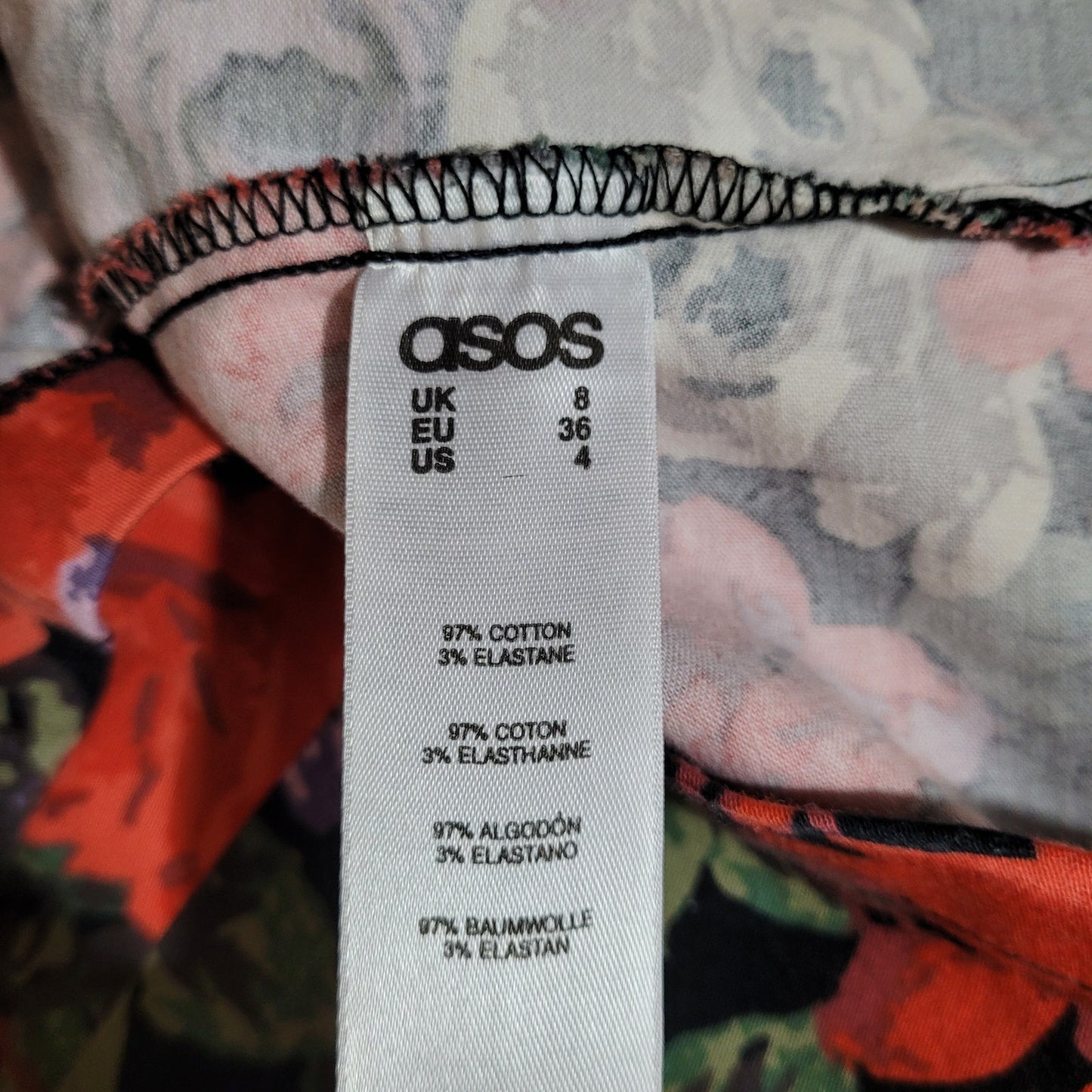 Asos Floral Sheath Dress - Size 4