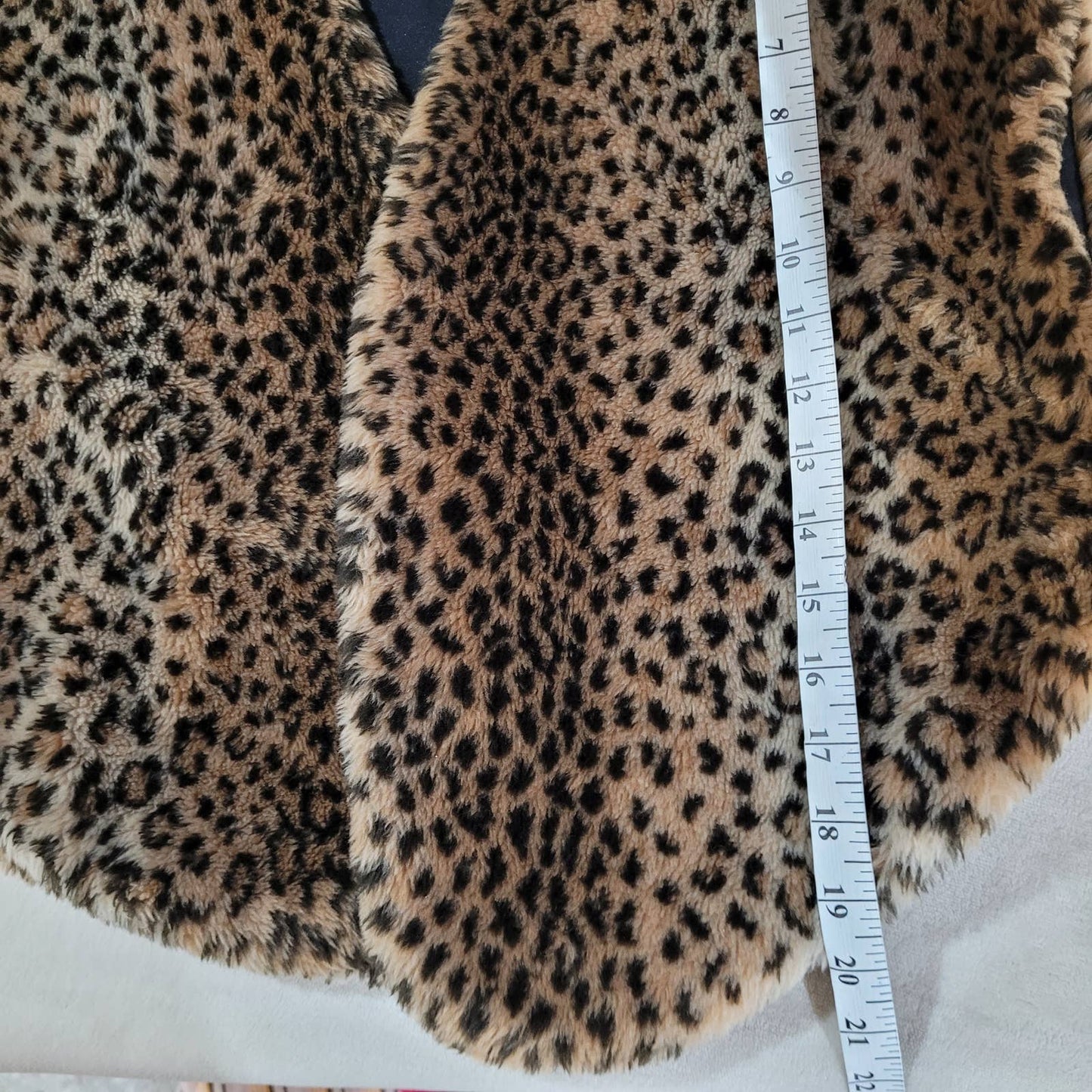 Vintage 1980s Joseph Ribkoff Jacket Faux Fur Multicolour Leopard Print - OS