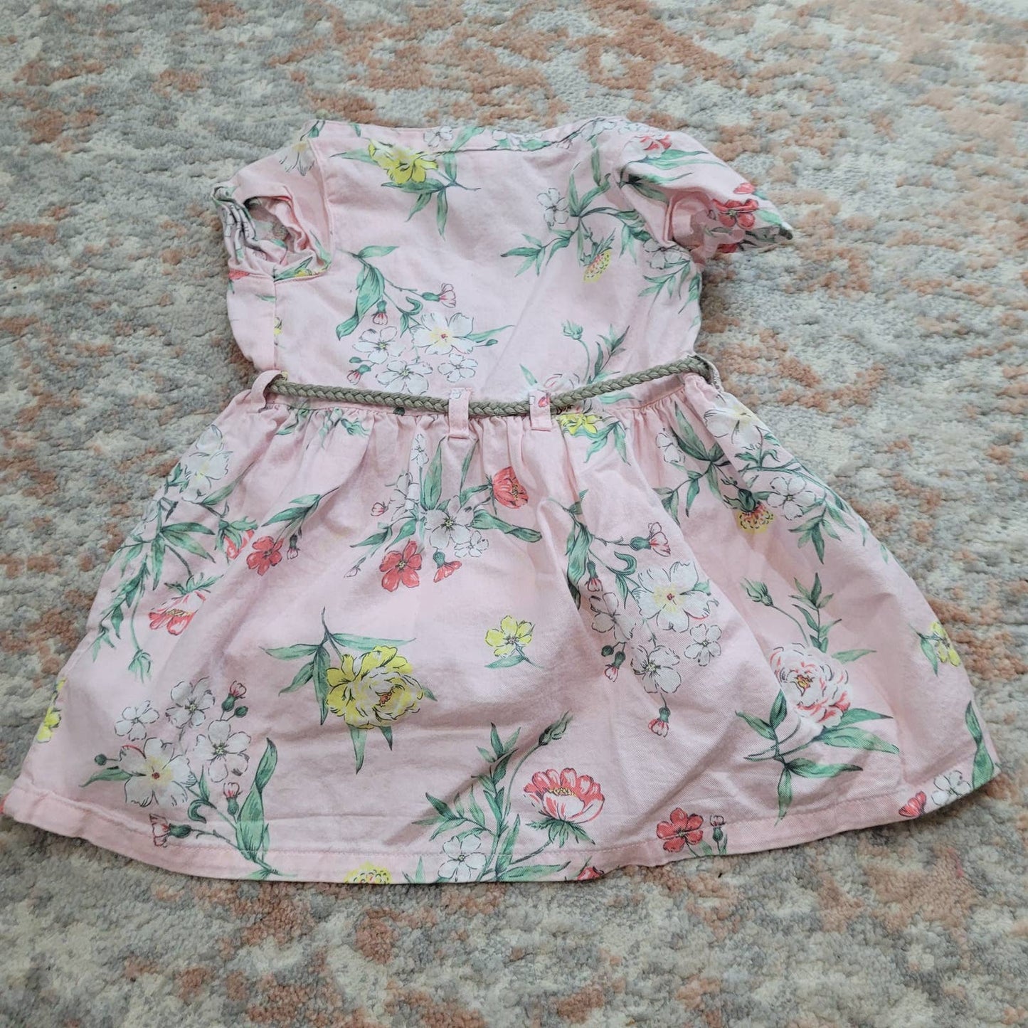 Carter's Pink Floral Dress - Size 12M