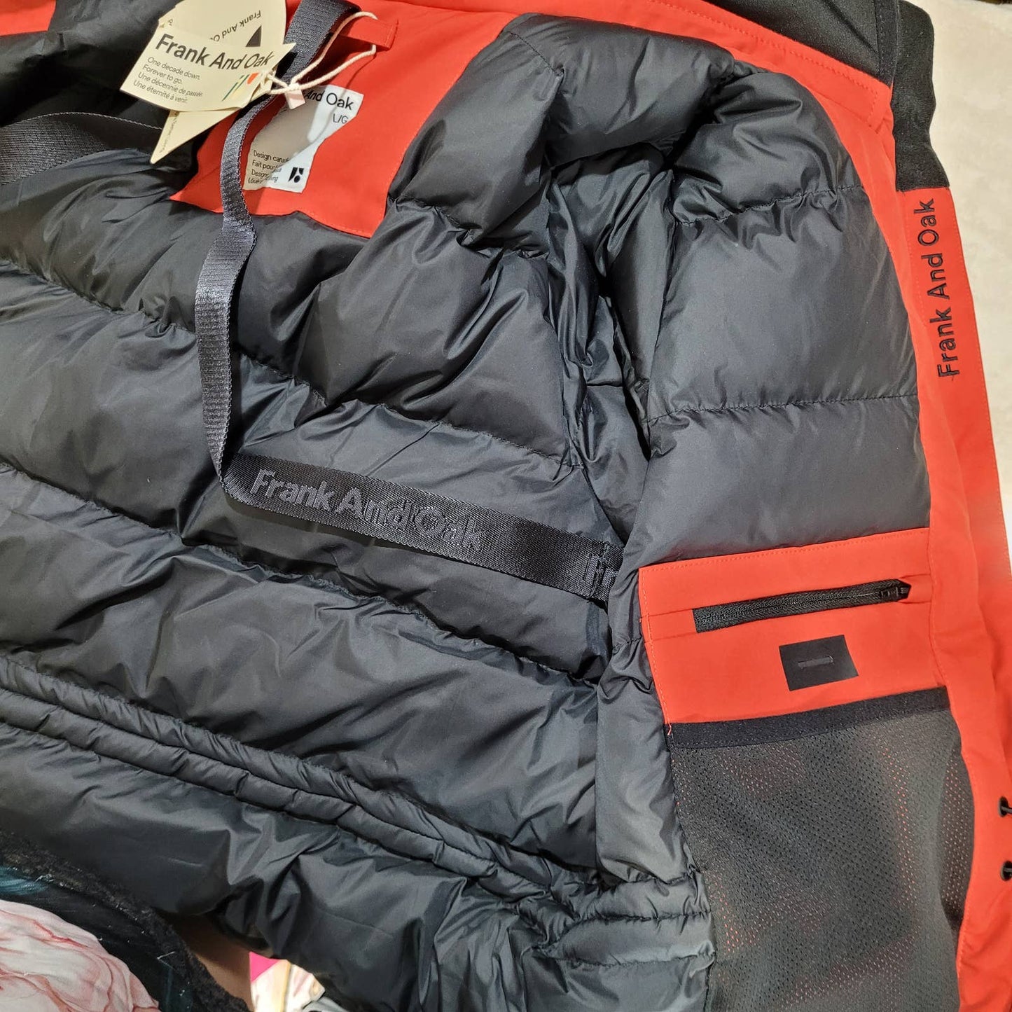 Frank and Oak Capital Winter Parka in Molten Lava - Size Large