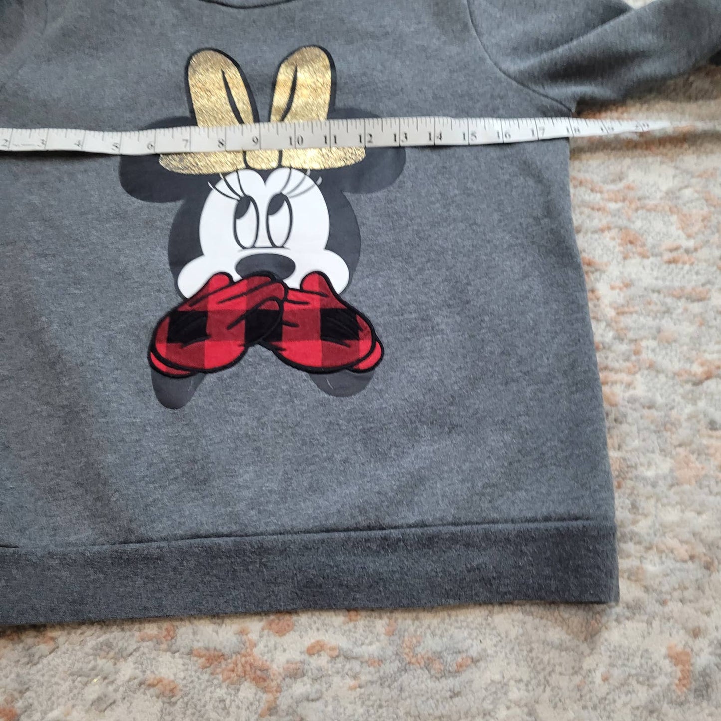 Joe Fresh Minnie Mouse Gray Crewneck Sweater