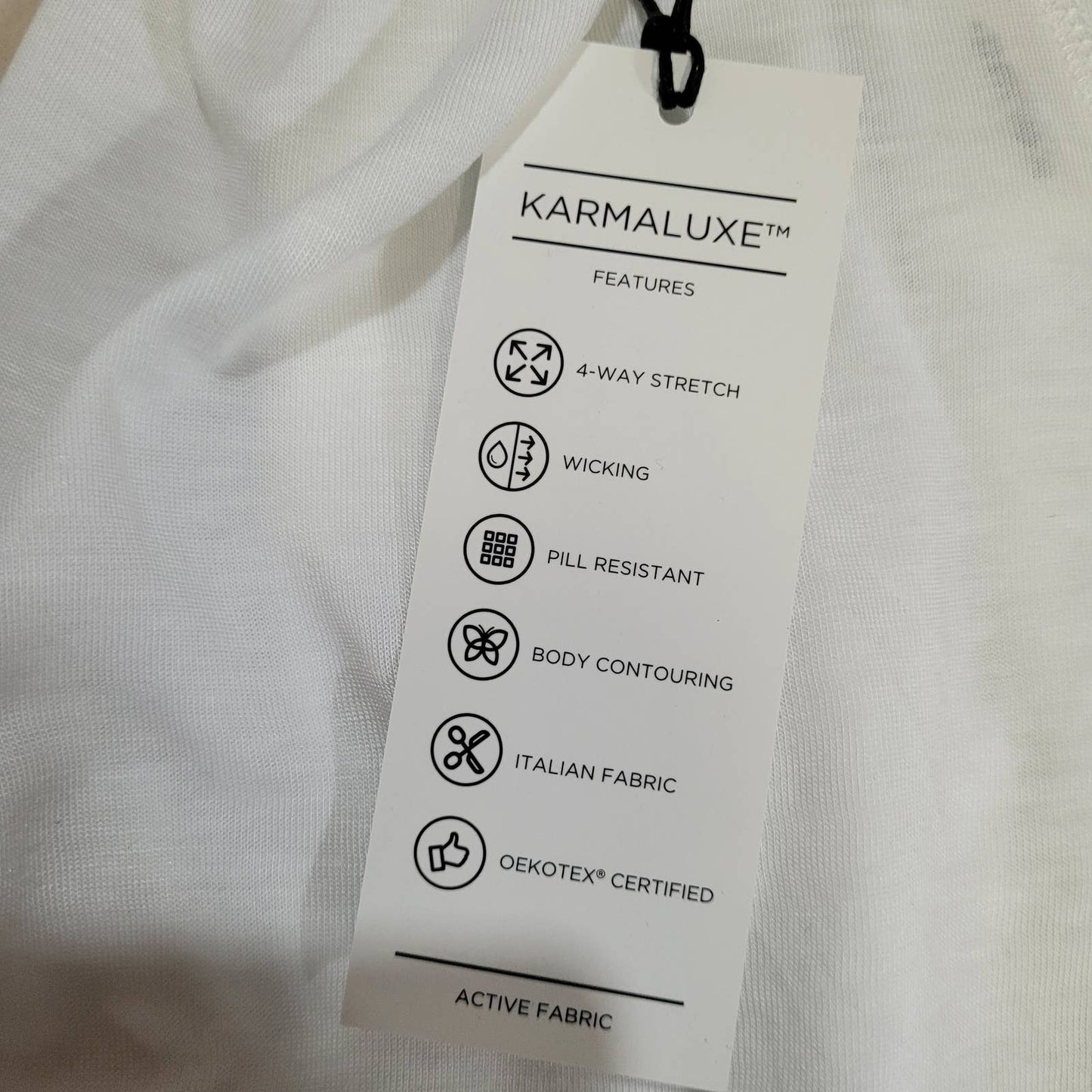 Karma Mala Tee in White - Size Large
